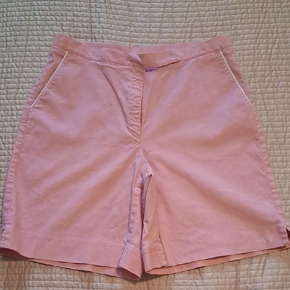 Liz Golf Pink Bermuda Shorts with Stretch - 14